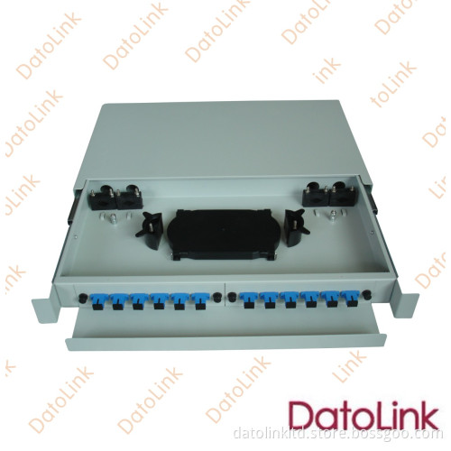 Slidable Rack Mount Type Patch Panel 12 Cores